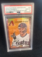 PSA 10 2023 PLATINUM ANNIVERSARY ROSE GOLD REFRACTOR BUDDY KENNEDY RC /75 POP 1