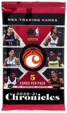 2020-21 NBA Panini Chronicles Basketball Trading Card Pack
