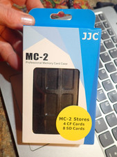 JJC MC-2 Memory Card Case  fits 8 SD cards and 4 CF cards NEW