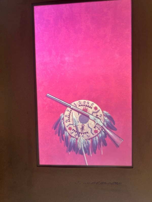 Joseph Lombardero Signed book cover art acrylic painting Image transparency #19