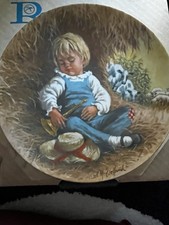 Reco 1980 Little Boy Blue Plate - Mother Goose Series - Signed
