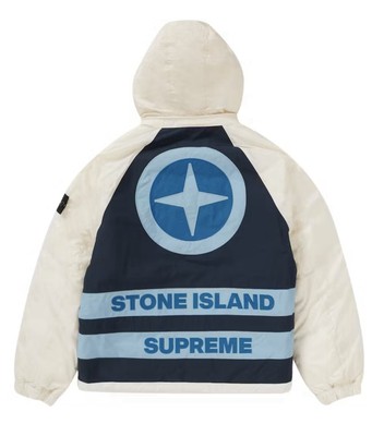 Supreme X Stone Island Reversible Down Puffer Jacket Mens Size XL