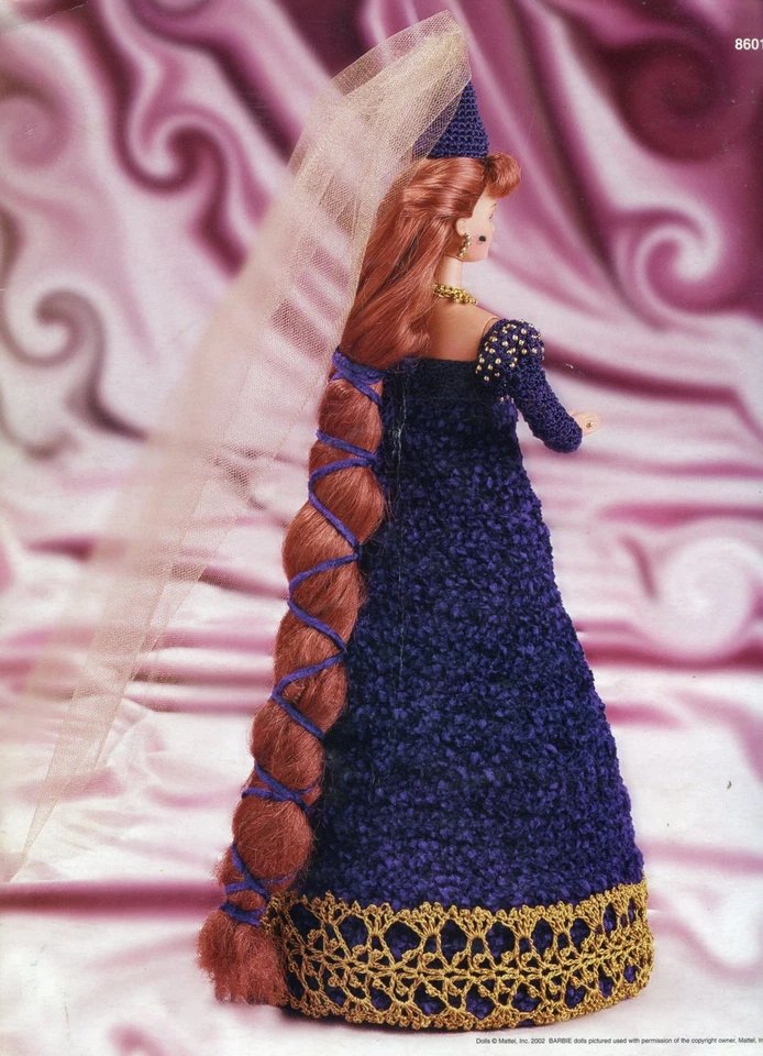 Rapunzel The Fairy Tale Collection Fashion Doll Crochet Pattern Annies Attic - Image 2 of 3