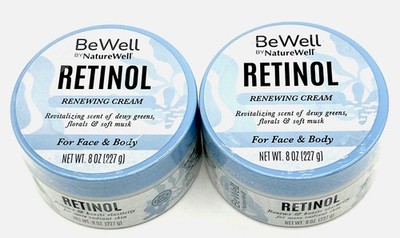 NatureWell Retinol Anti-Aging & Renewing Face+ Body Cream, 2-Pack (8 oz)