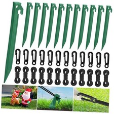 Pieces Plastic Inflatable Stakes Set Heavy Duty Halloween Christmas 36 Green
