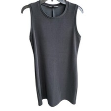 BETSEY JOHNSON little black sleeveless tunic dress LBD vamp office siren sz 10