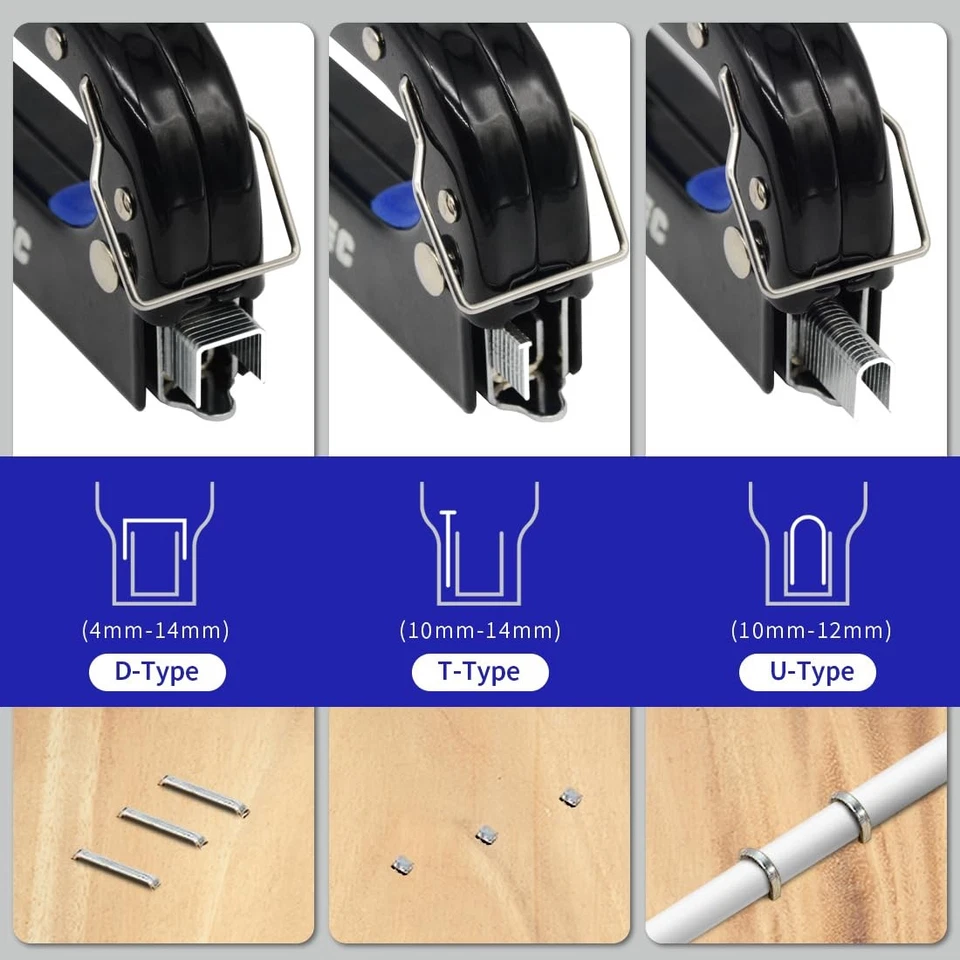 Handtacker 3 in 1 Profi Tacker für Holz Handtacker Set mit 3000 Klammern Tack... - Bild 4 von 4