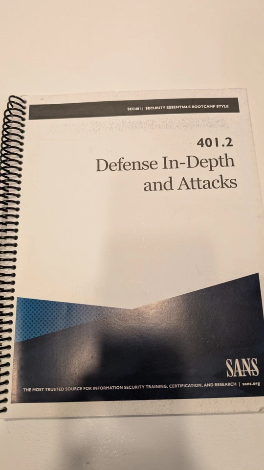 SANS | SEC 401 GSEC SECURITY ESSENTIALS BOOTCAMP STYLE 2019 - Image 3 of 4