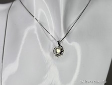 Handmade Pyrite Pendant With Adjustable 925 S...