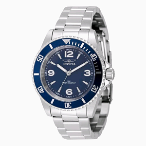 Invicta Specialty Rowan Nuevo Hombre Cuarzo Reloj de Buceo Esfera Azul Acero 40mm 49341