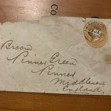 Queen Victory Envelope Dated 1895