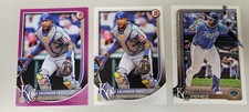 2025 Bowman Salvador Perez Magenta Parallel (# Card - 213/299) + 2 Base Cards