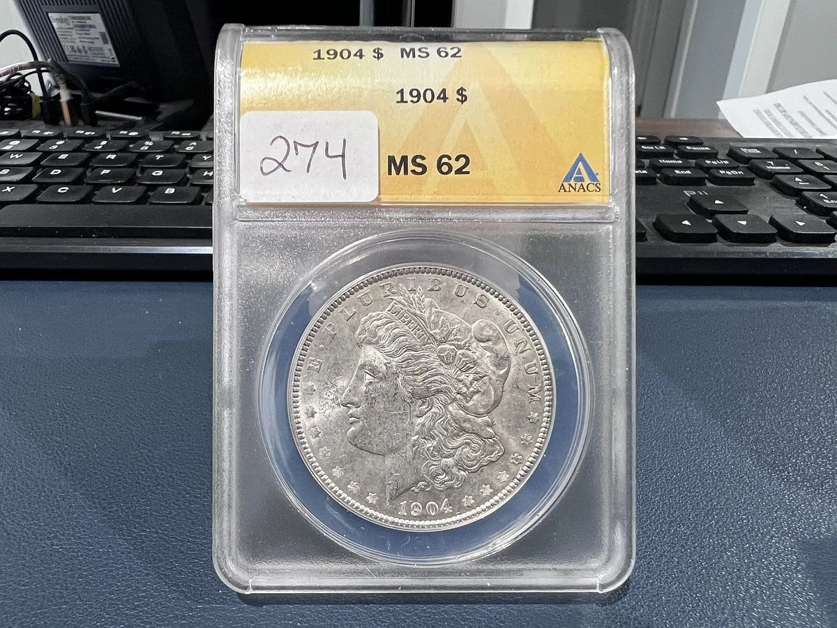 MS 62 Graded 1904 Year Morgan US Dollars (1878-1921) for sale | eBay