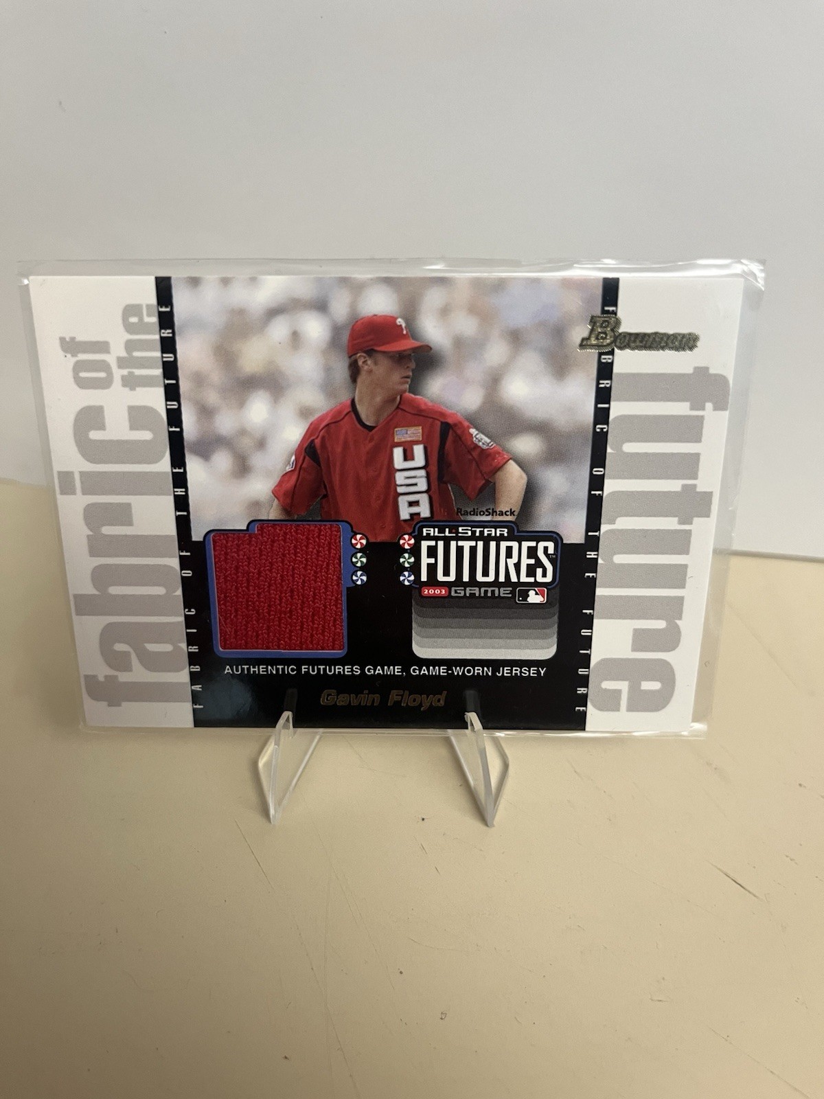 2003 Gavin Floyd Draft Picks Prospects Jersey Card FF-GF