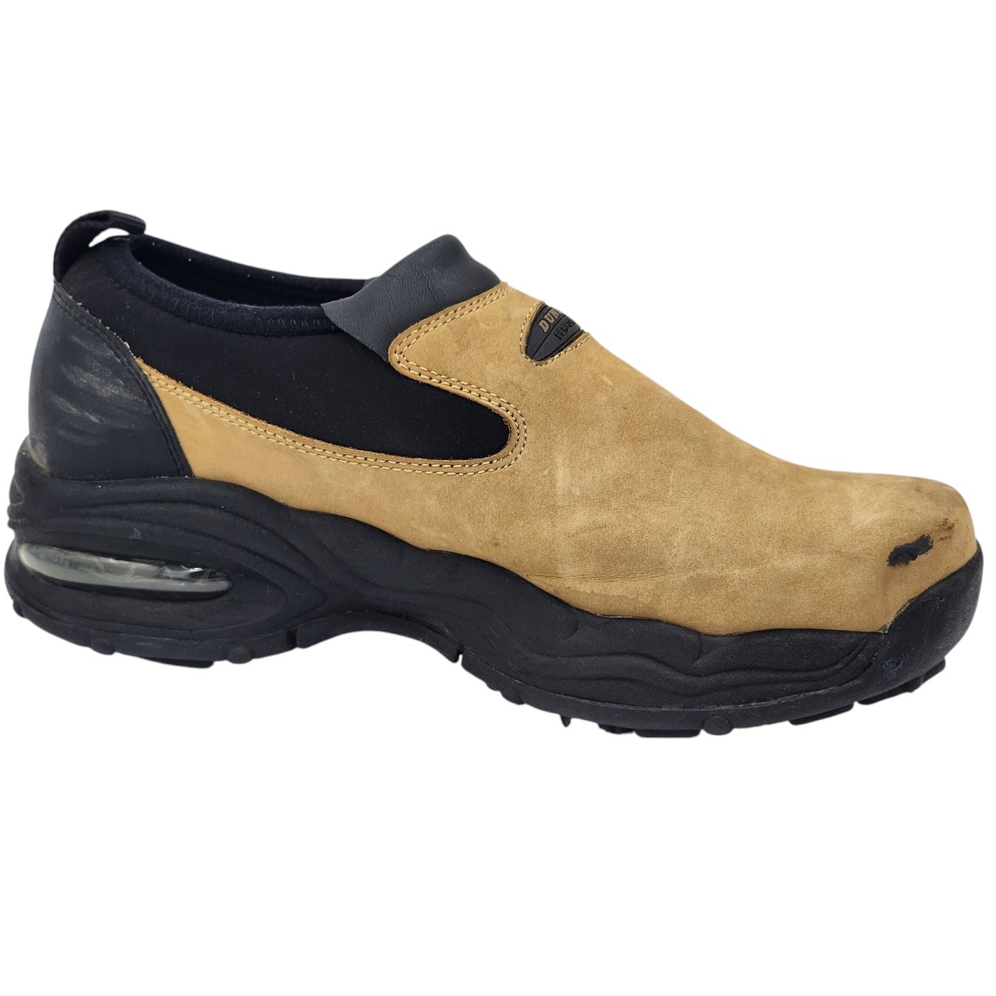 Mens 9 Slip On Dry 10 Brown Black Spiked Sole Performance