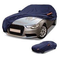 Waterproof All-Weather Universal Car Cover Fit for Sedan 190" to 198" Length