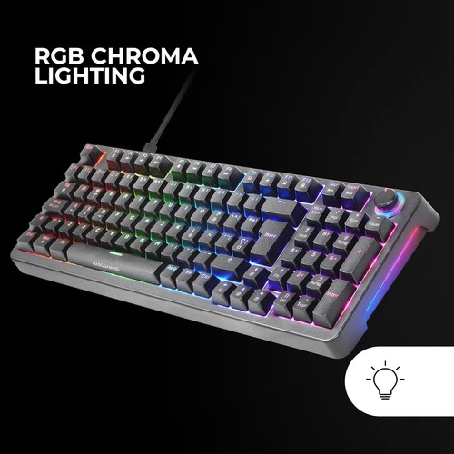 Mars Gaming MKPRO, Full Mechanical Gaming Keyboard, RGB Chroma, Hot-Swap Mechani - Picture 4 of 6