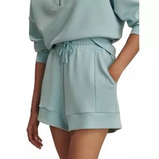 Varley Atrium High Rise Short 4.5 Porcelain Blue Women s Size Medium