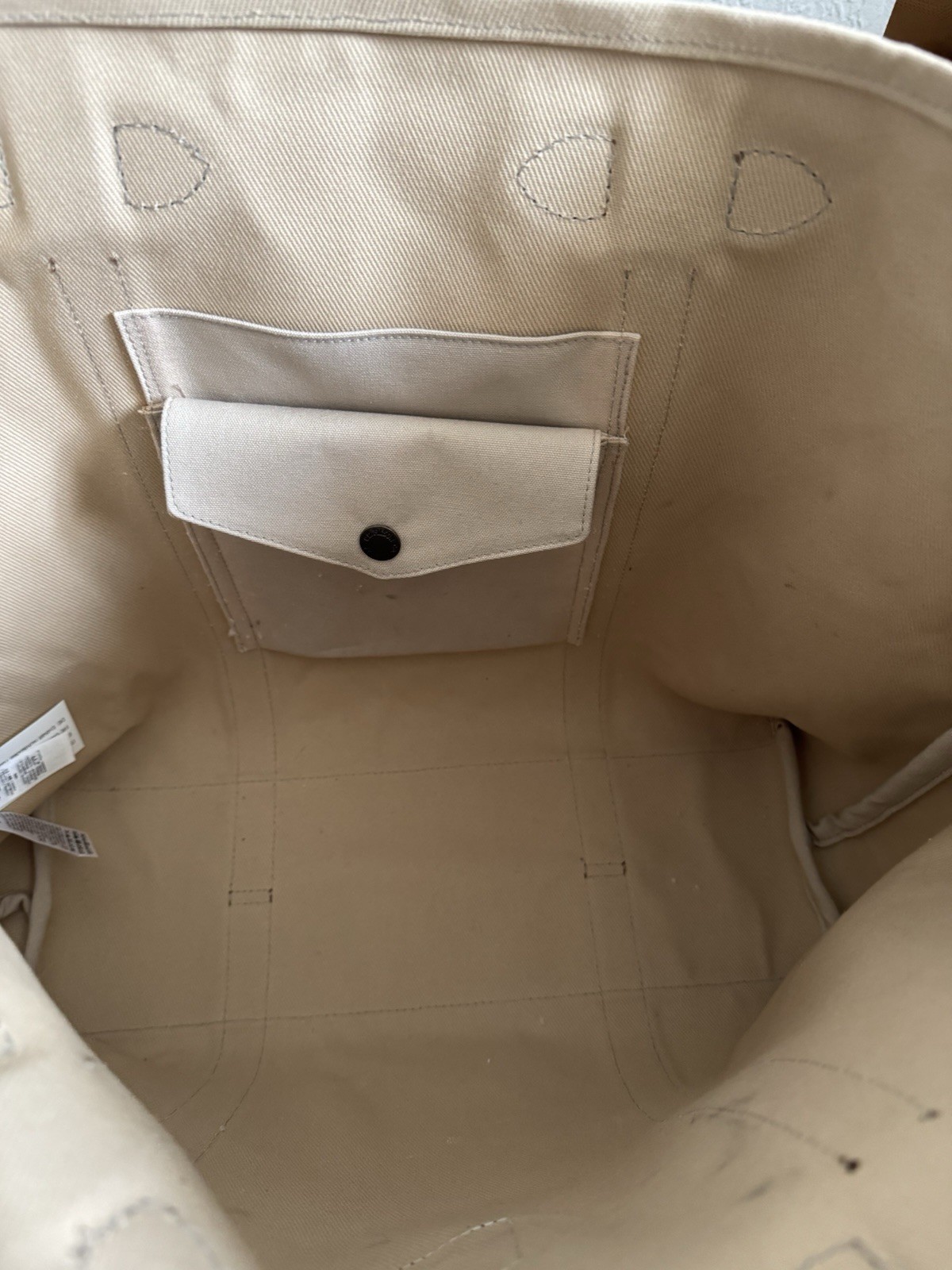 Filson Rugged Twill Large Open Tote Bag | Feather Grey | Made in Italy