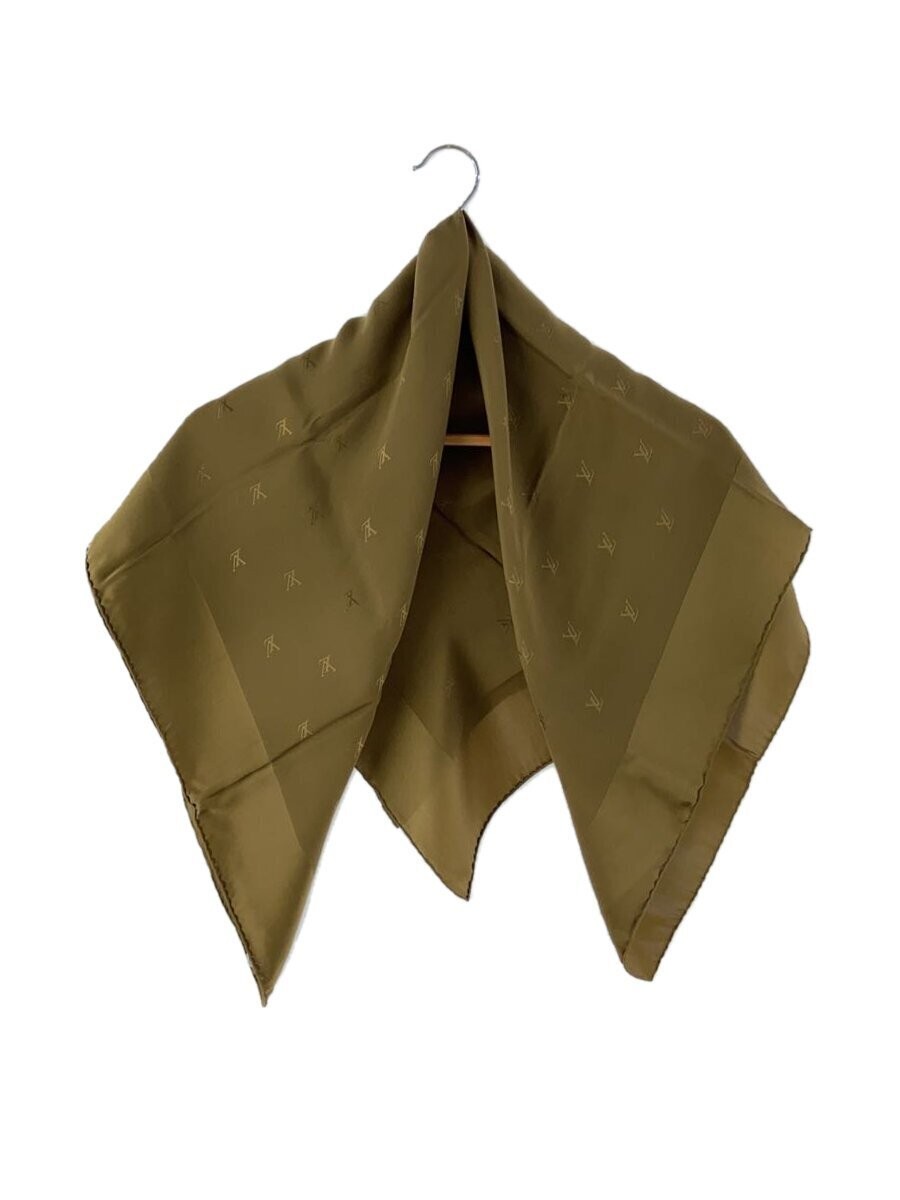 LOUIS VUITTON Monogram Silk Scarf KHK All‑Over Print for Women