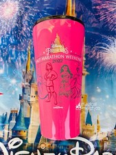 RunDisney Princess Half Marathon Weekend Pink Tumbler Passholder Corkcicle NEW