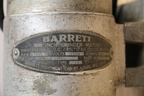 Vintage Barrett Small 4" Grinder Motor Type CS - 115V 2A Universal 5000RPM - Picture 4 of 9