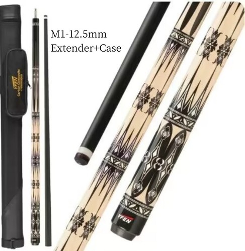 YFEN 57" Carbon Fiber Technology 1/2 Billiard Pool Cue Stick 11.5 / 12.5mm Set - Picture 19 of 31