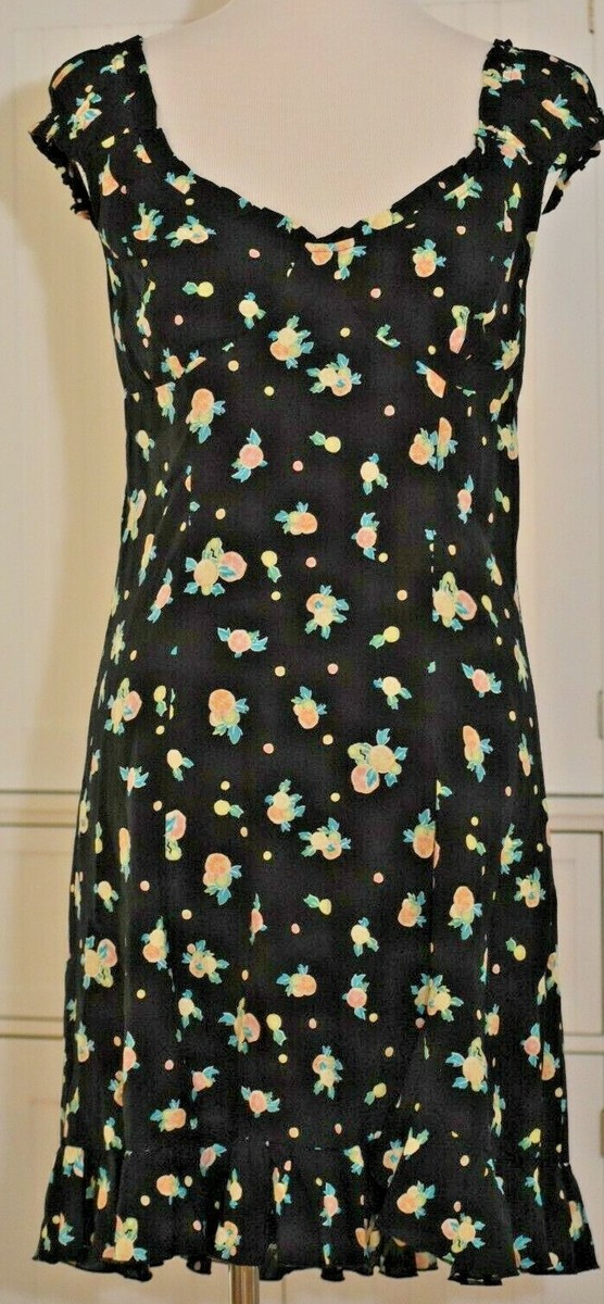 People Dress Mini Like a Lady Print Floral Black Women Sz L 311 for sale  online | eBay