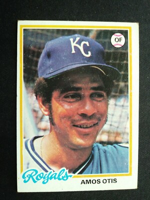 1978 Topps Baseball Card # 490 Amos Otis - Kansas City Royals (VG/EX)
