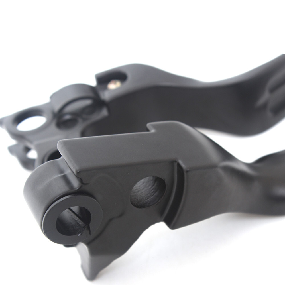 Black/Chrome Brake & Clutch Lever Set For Harley Davidson 1996-2012 Softail, Dyna, Touring 5 thumbnail image