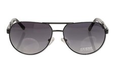 GUESS Factory Metal Aviator Sunglasses Black/Blue Gradient 60-15-140