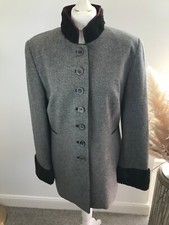 Susanne Von Dornberg Country Classic Jacket Sz Xxl Grey Wool Equestrian