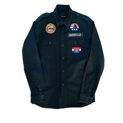 Vtg. Hysteric Glamour NASHVILLE Button Up Shirt Black Medium Size  