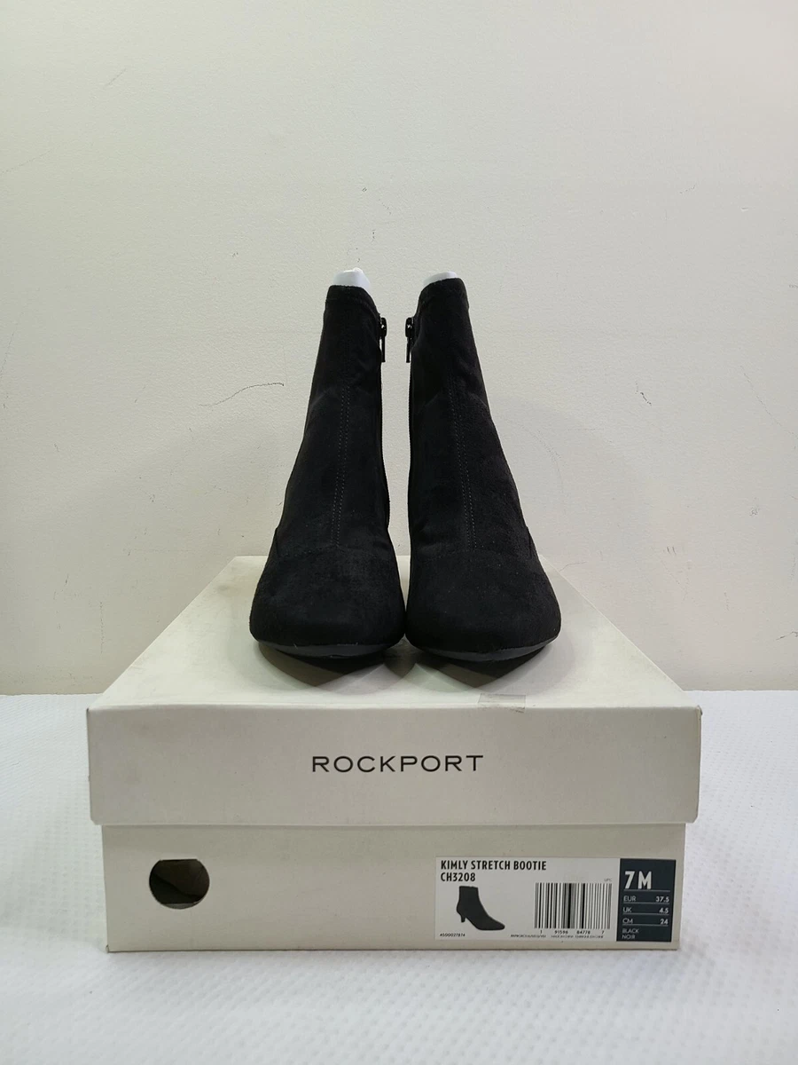 Rockport Kimly Stretch Black Heel Bootie Women s Size 7M CH3208