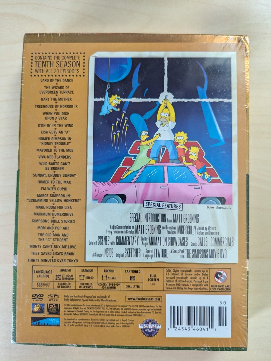 THE SIMPSONS Complete Tenth 10th Season 10 Collector's Edition 4