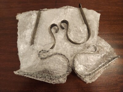 The Original Mantle Clips Christmas Stocking Holders ~ Set Of 4 in Antique Brass