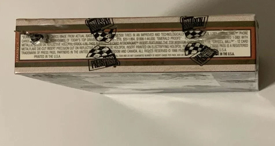1996 Press Pass Premium NASCAR Racing Hobby Box Factory Sealed Earnhardt 36 Pack - Image 2 of 3