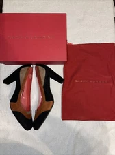 Sacha London Womens Dressy Pumps Size 11 M Black Bronze Colorblock Suede NIB