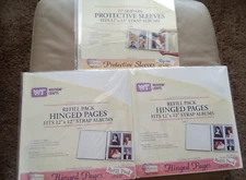 Westrim Crafts 2 Packs 10 Hinged Refill Pages and 10 Slip On Sleeves 12" x 12"