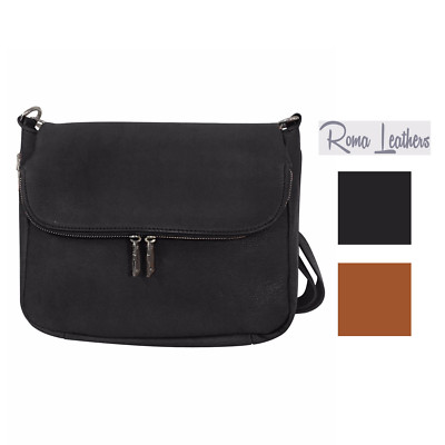 Roma Leathers Womens Cowhide Leather Concealed Carry Crossbody