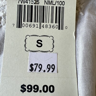 NWT Lucky Brand Cream Tunic Top With Embroidery Womans S | eBay