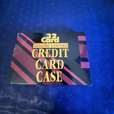 BRAND NEW GENUINE LEATHER 32 CREDIT CARD CASE...