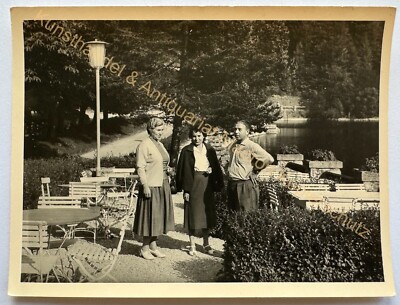 orig. Photo Walchensee 1958 beer garden Kochel am See