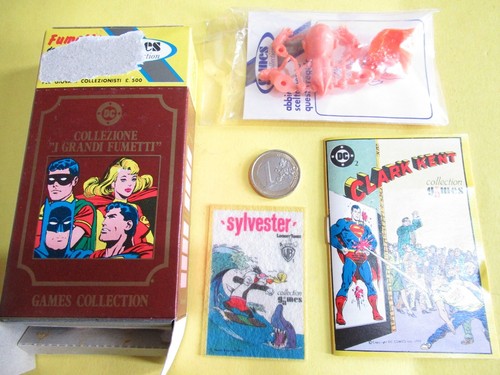 DC COLLECTION GAMES BATMAN SUPERMAN MINI COMICC WARNER BROS GADGET 1979 no Corno