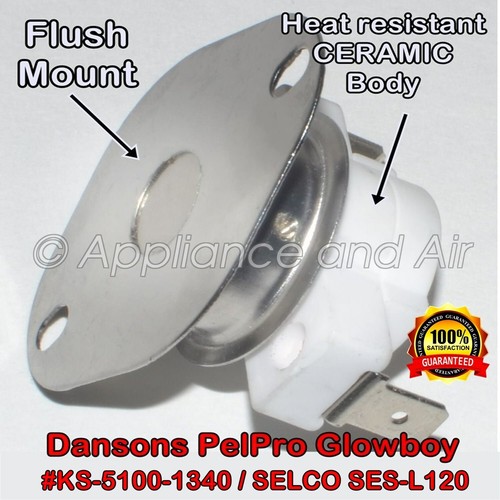 GlowBoy Pelpro Dansons Pellet Stove L120 Low Limit Fan Switch KS51001340 +Ins eBay