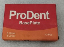 10 x Dental base plate 8 upper & 4 lower ProDent Free shipping !