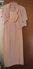 Allison-Che Peach Gown w Jacket Size 8P, NWT