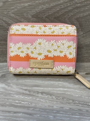 SPARTINA 449 DAUFUSKIE SEA ISLANDS SNAP WALLET  W/ Daisies NWOT Boho Beach