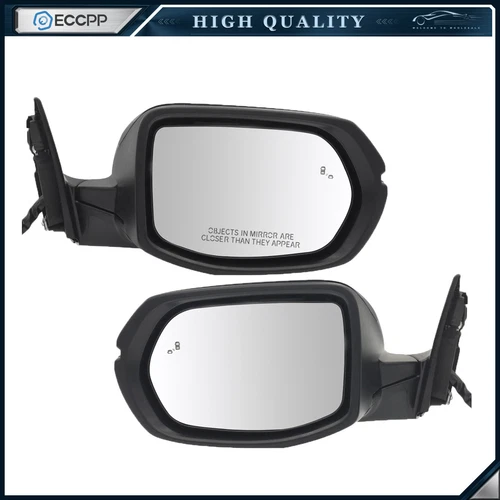 Pair Power Mirrors For 17-22 Honda CR-V Heated Signal Light Blind Spot Paintable