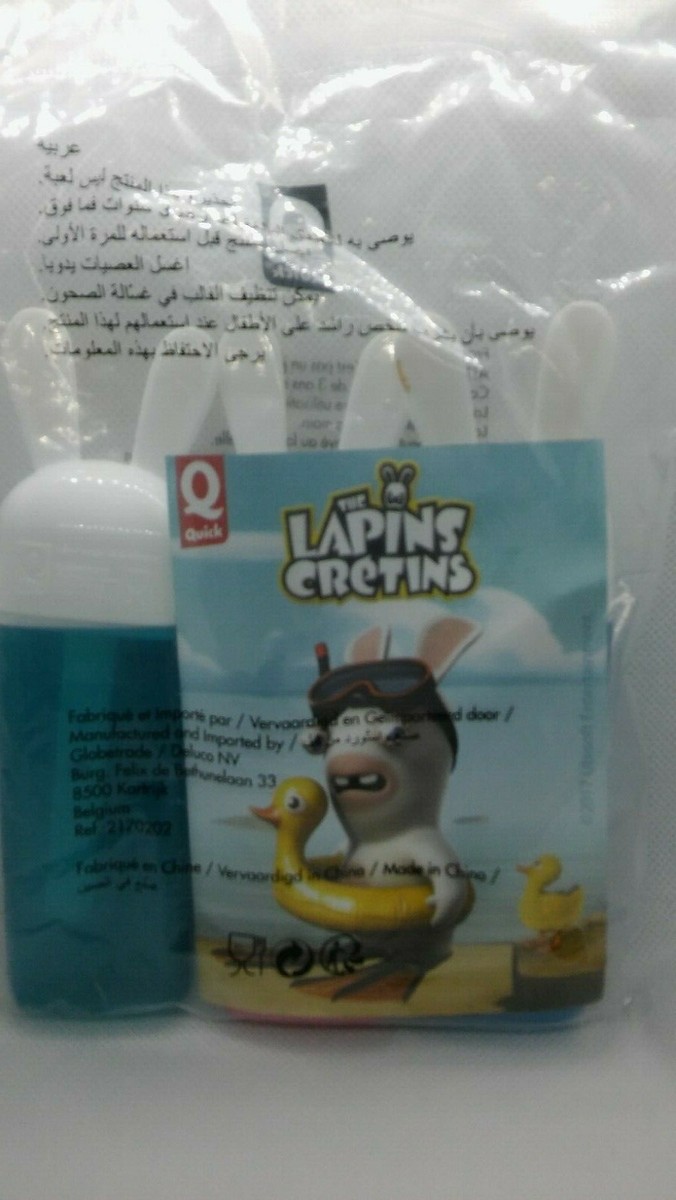 FIGZ37 3 figurines PVC LAPINS CRETINS : Cro-magnons 6cm
